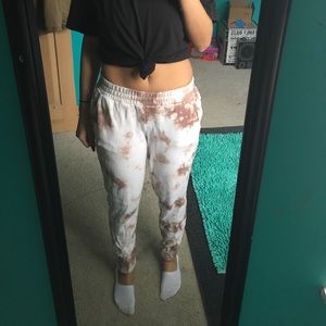 FOREVER21 TIE DYE JOGGER SWEATPANTS